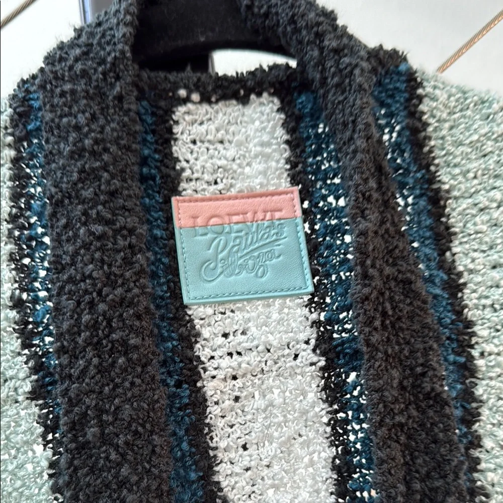 Loewe Paula’s Ibiza Stripe Knit Bathrobe/Cover Up Sz S NWT - Picture 7 of 8